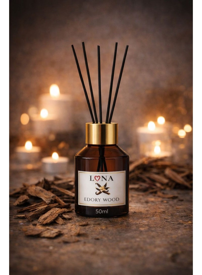 لونا ستور مجموعة معطر أعواد لونا – 3 × 50 مل (برتقال معتدل، خشب عطري، بنفسج) - Image 3